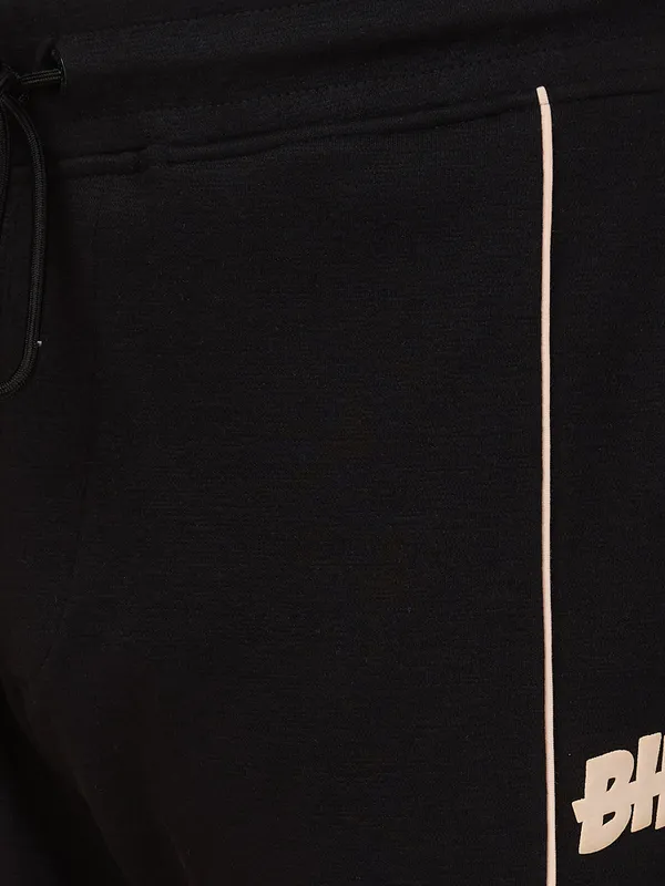 Being Human Clothing Men Black Solid Track