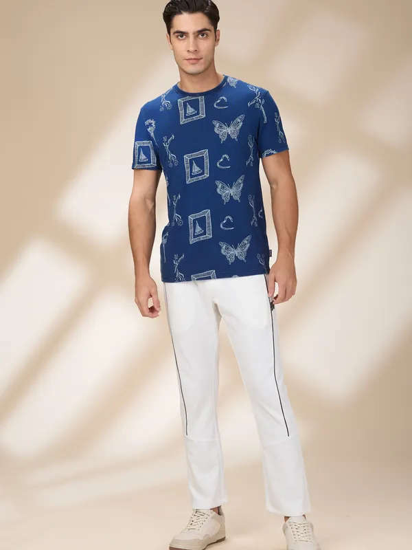 Being Human Clothing Men White Solid Track