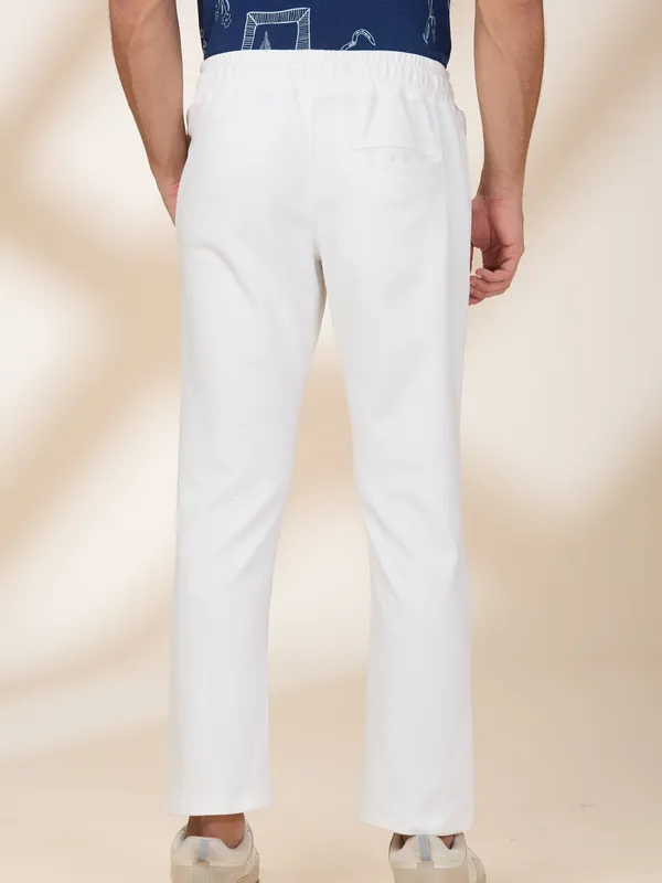 Being Human Clothing Men White Solid Track