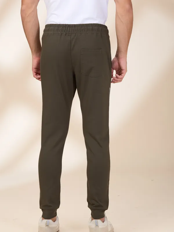 Being Human Men Green Vertical Stripes Jogger