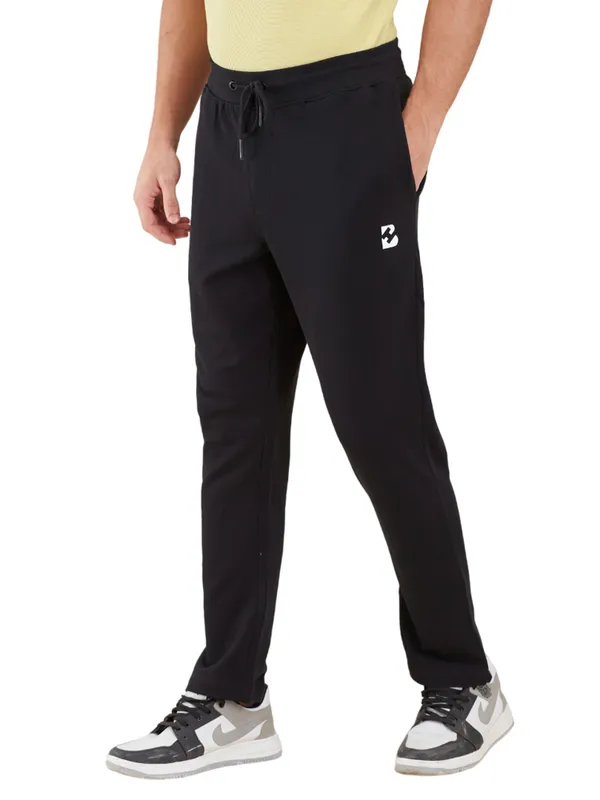 Being Human Clothing Men Black Solid Track
