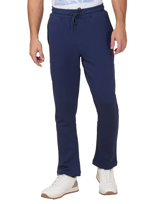 Being Human Clothing Men Blue Solid Track
