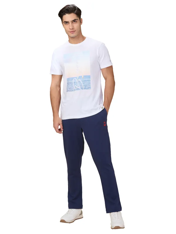 Being Human Clothing Men Blue Solid Track