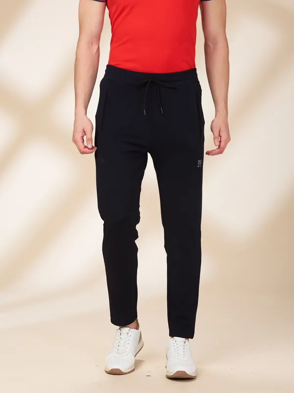 Being Human Clothing Men Blue Solid Track