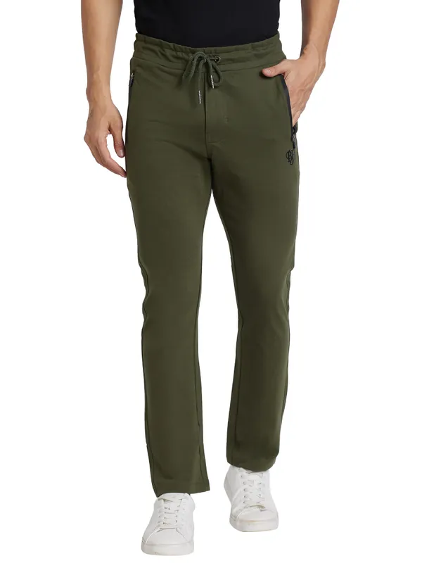 Being Human Clothing Men Regular Fit Track-Olive