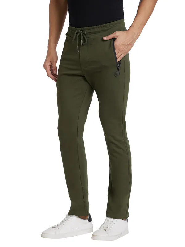 Being Human Clothing Men Regular Fit Track-Olive