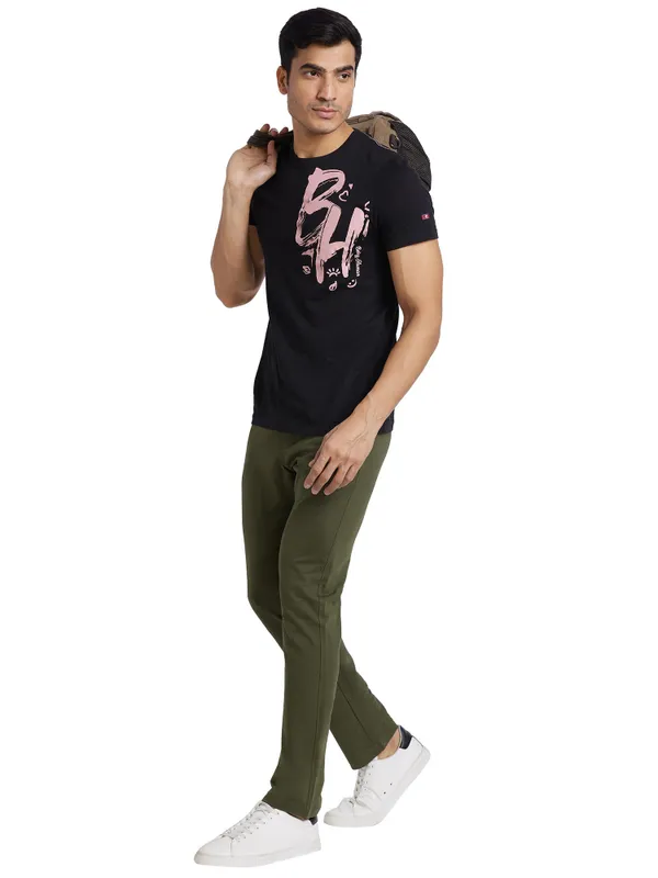 Being Human Clothing Men Regular Fit Track-Olive