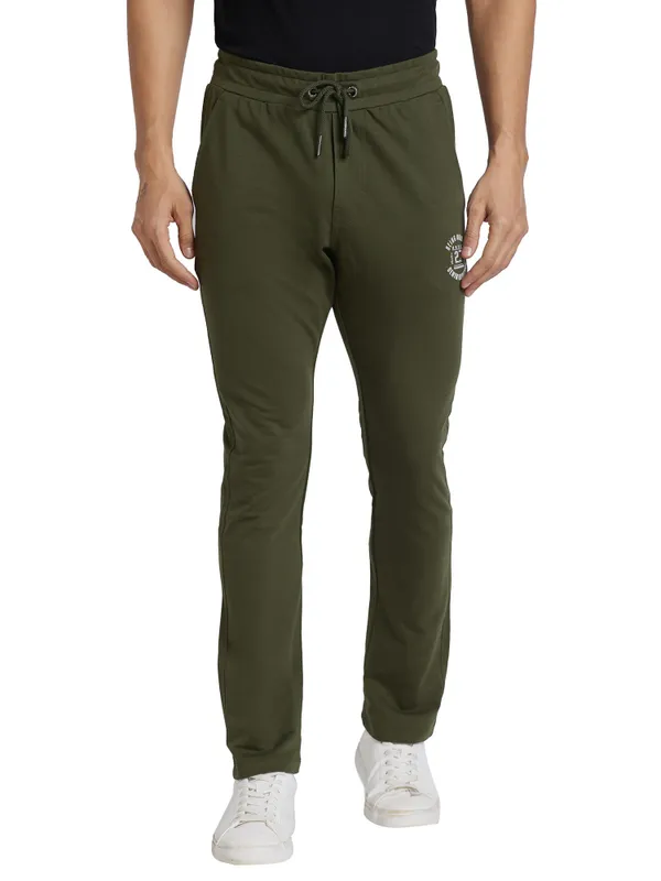 Being Human Men Regular Fit Track-Olive