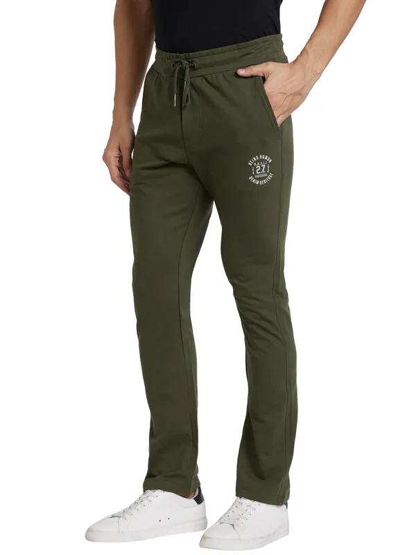 Being Human Men Regular Fit Track-Olive