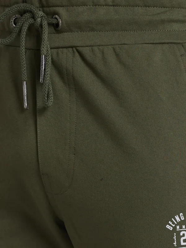 Being Human Men Regular Fit Track-Olive