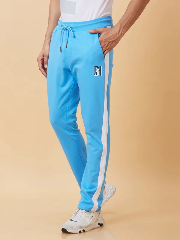 Being Human Clothing Men Regular Fit Track-Light Blue
