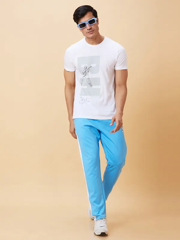 Being Human Clothing Men Regular Fit Track-Light Blue