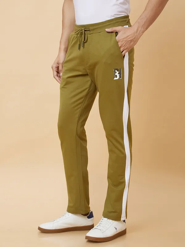 Being Human Clothing Men Regular Fit Track-Olive