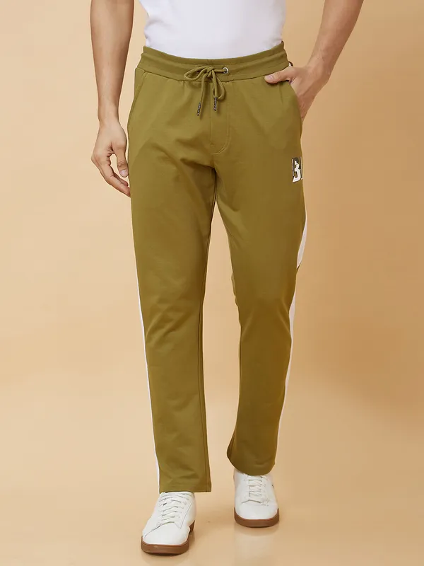 Being Human Clothing Men Regular Fit Track-Olive