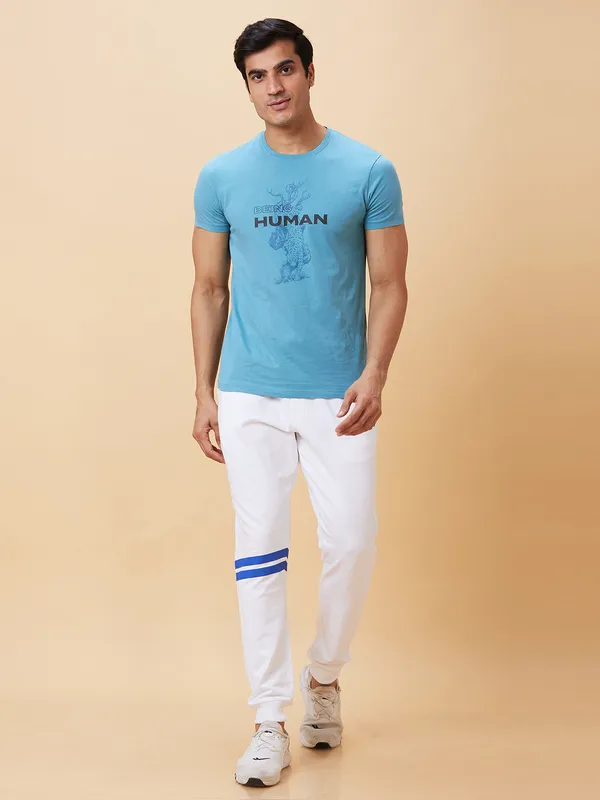 Being Human Clothing Men Regular Fit Track-White