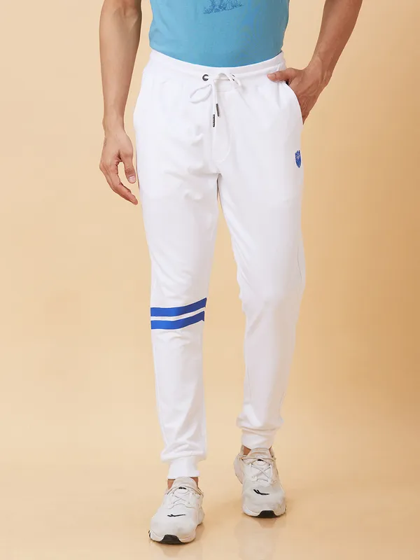 Being Human Clothing Men Regular Fit Track-White