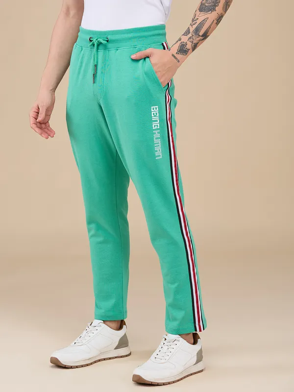Being Human Clothing Mens-Bottom Track Green