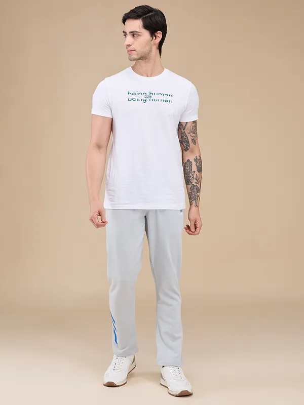 Being Human Clothing Mens-Bottom Track Grey