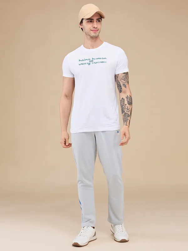 Being Human Clothing Mens-Bottom Track Grey
