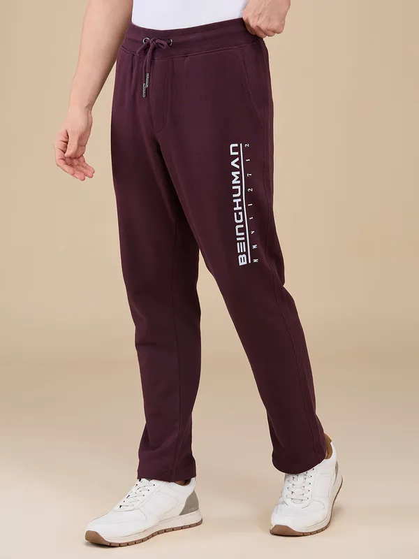 Being Human Clothing Mens-Bottom Track Wine