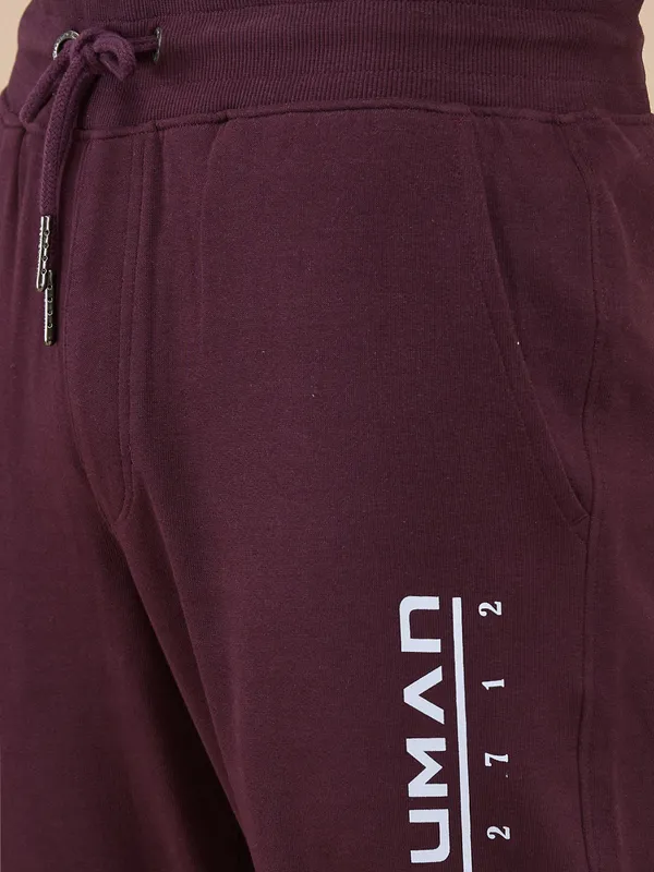 Being Human Clothing Mens-Bottom Track Wine