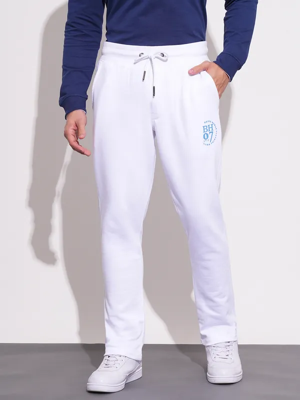 Being Human Clothing-Mens-Bottom-Track White