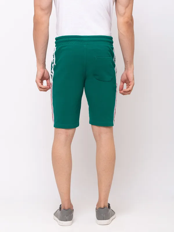 Being Human Men Regular Fit Shorts-Alpine Green