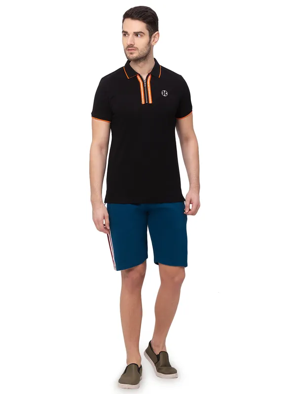 Being Human Men Regular Fit Shorts-Sailor Blue