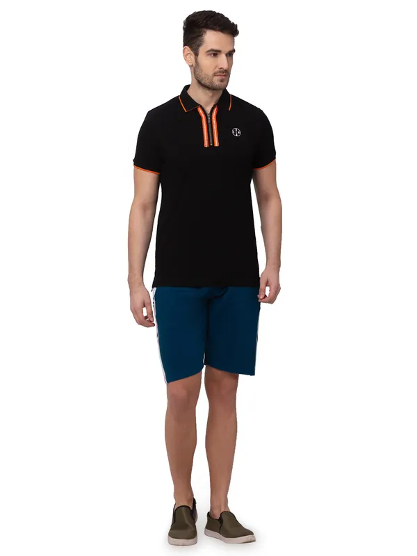 Being Human Men Regular Fit Shorts-Sailor Blue