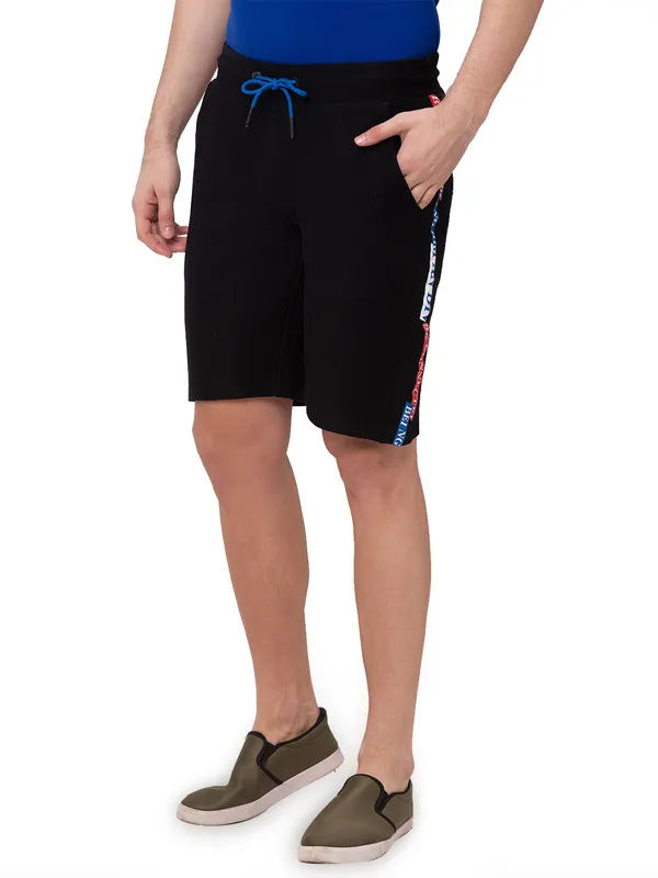 Being Human Clothing Men Regular Fit Shorts-Black