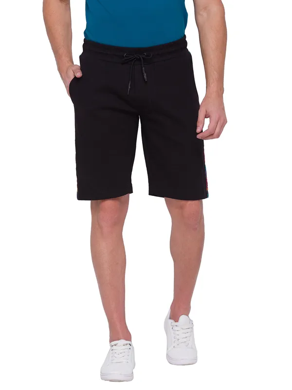 Being Human Clothing Men Regular Fit Shorts-Black