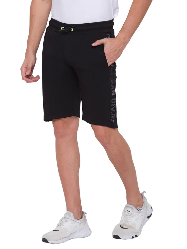 Being Human Clothing Men Regular Fit Shorts-Black