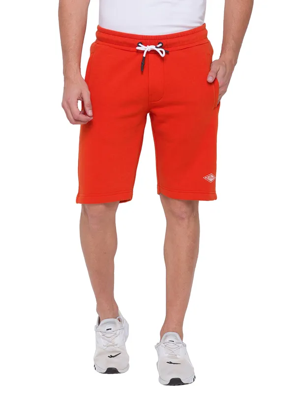 Being Human Men Regular Fit Shorts-Orange