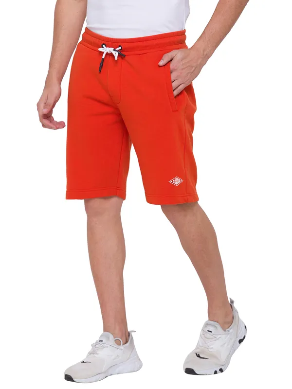 Being Human Men Regular Fit Shorts-Orange