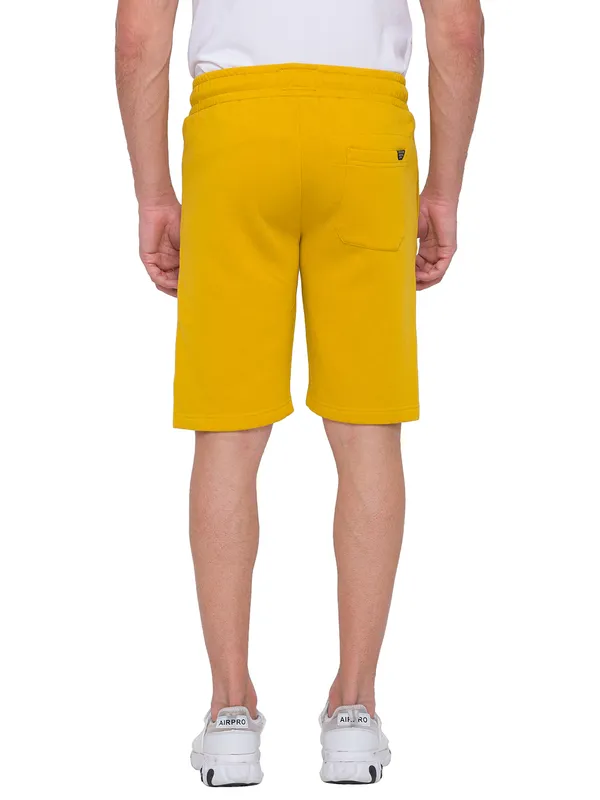 Being Human Men Regular Fit Shorts-Yellow