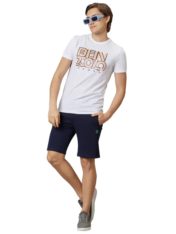 Being Human Clothing Men Regular Fit Shorts-Navy