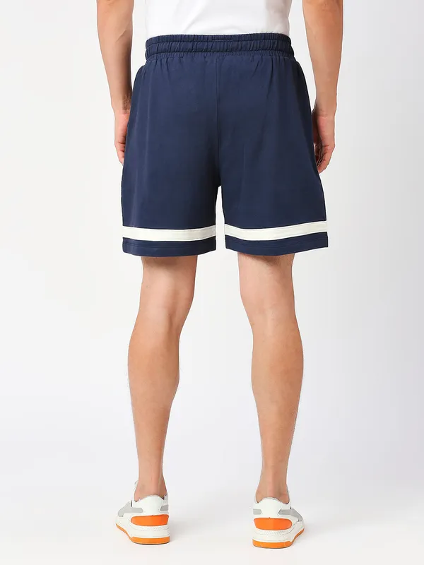Being Human Clothing Men Regular Fit Track Shorts-Dress Blue