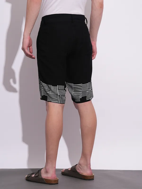 Being Human Clothing Mens-Bottom Shorts Black