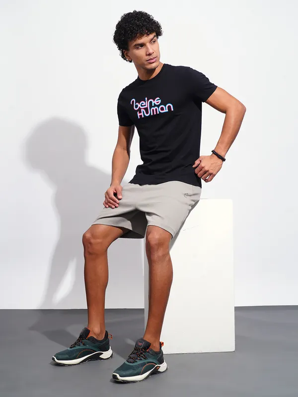 Being Human Mens-Bottom Shorts Dk.Grey