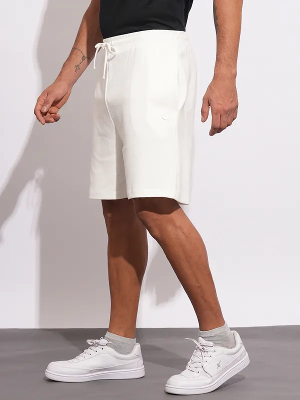 Being Human Mens-Bottom Shorts White