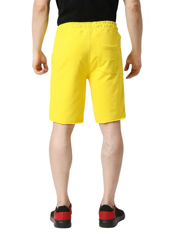 Being Human Clothing Men Regular Fit Shorts-Yellow
