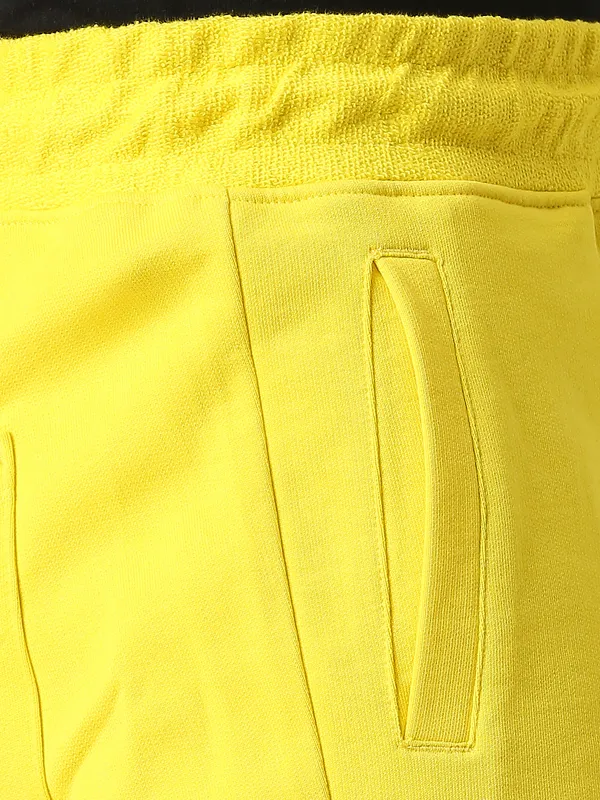 Being Human Clothing Men Regular Fit Shorts-Yellow
