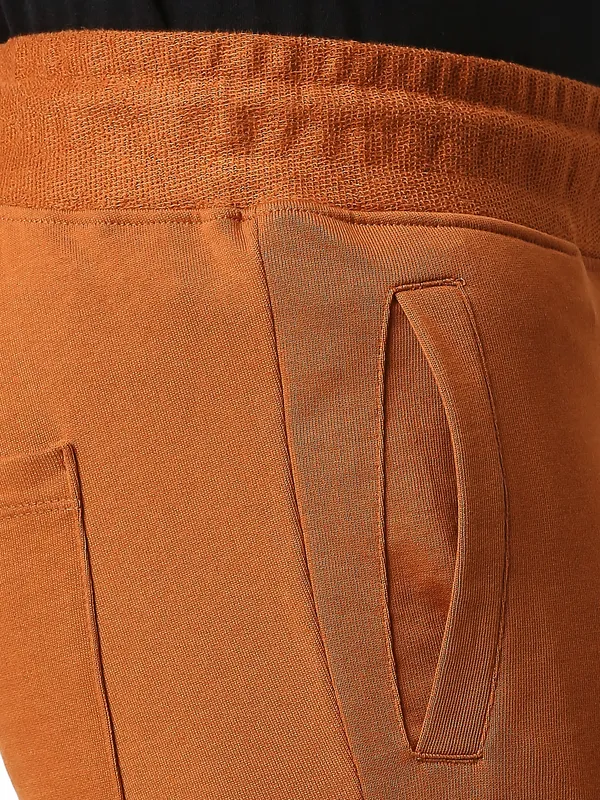 Being Human Clothing Men Regular Fit Shorts-Rust