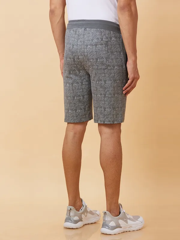 Being Human Clothing Men Regular Fit Shorts-Grey