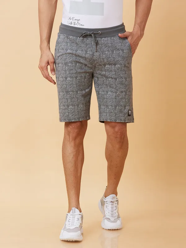 Being Human Clothing Men Regular Fit Shorts-Grey