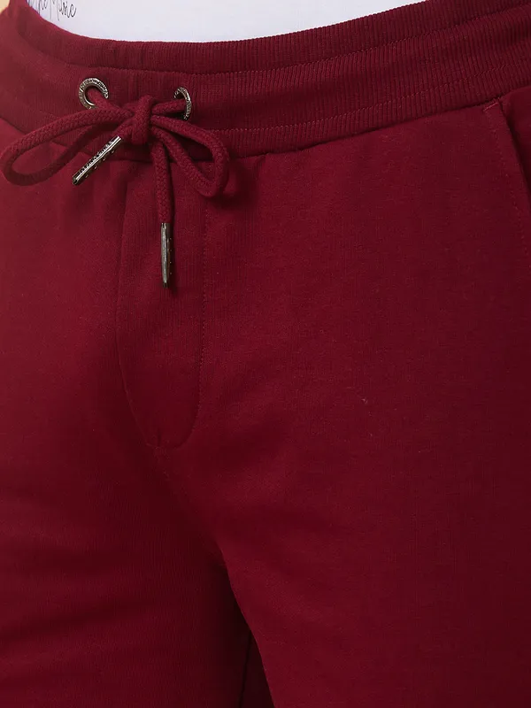 Being Human Clothing Men Regular Fit Shorts-Wine