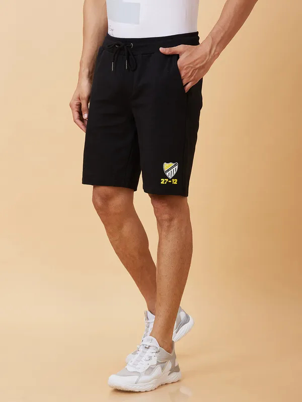 Being Human Men Regular Fit Shorts-Black