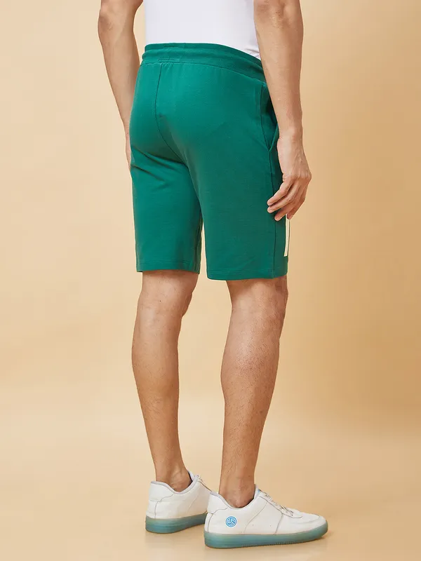 Being Human Men Regular Fit Shorts-Evergreen