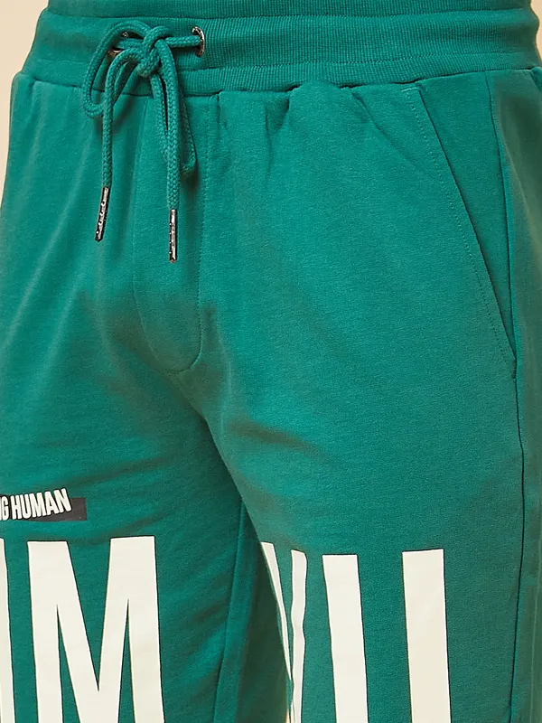 Being Human Men Regular Fit Shorts-Evergreen