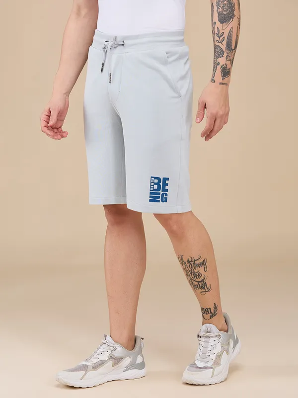 Being Human Clothing Mens-Bottom Shorts Grey